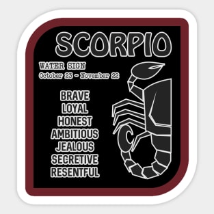 Zodiac Scorpio Sticker